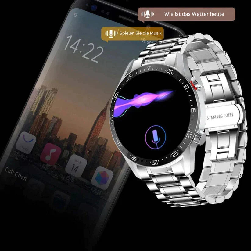 Helvano | Smartwatch mit Lautsprecher &amp; Fitness-Tracking