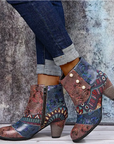 Helvano | Retro Stiefel für Damen in Rot