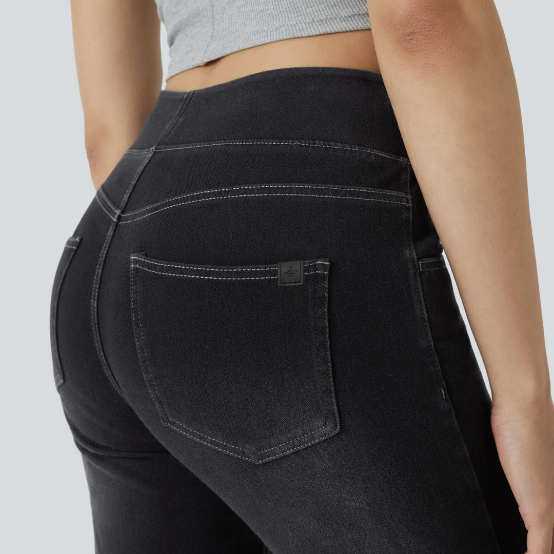 Helvano | Bootcut-Jeans mit hohem Bund für Damen