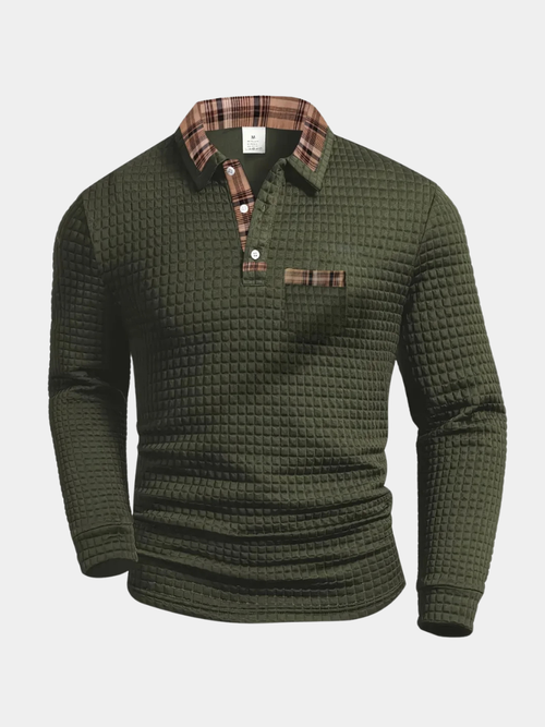 Helvano | Kariertes Poloshirt für Herren