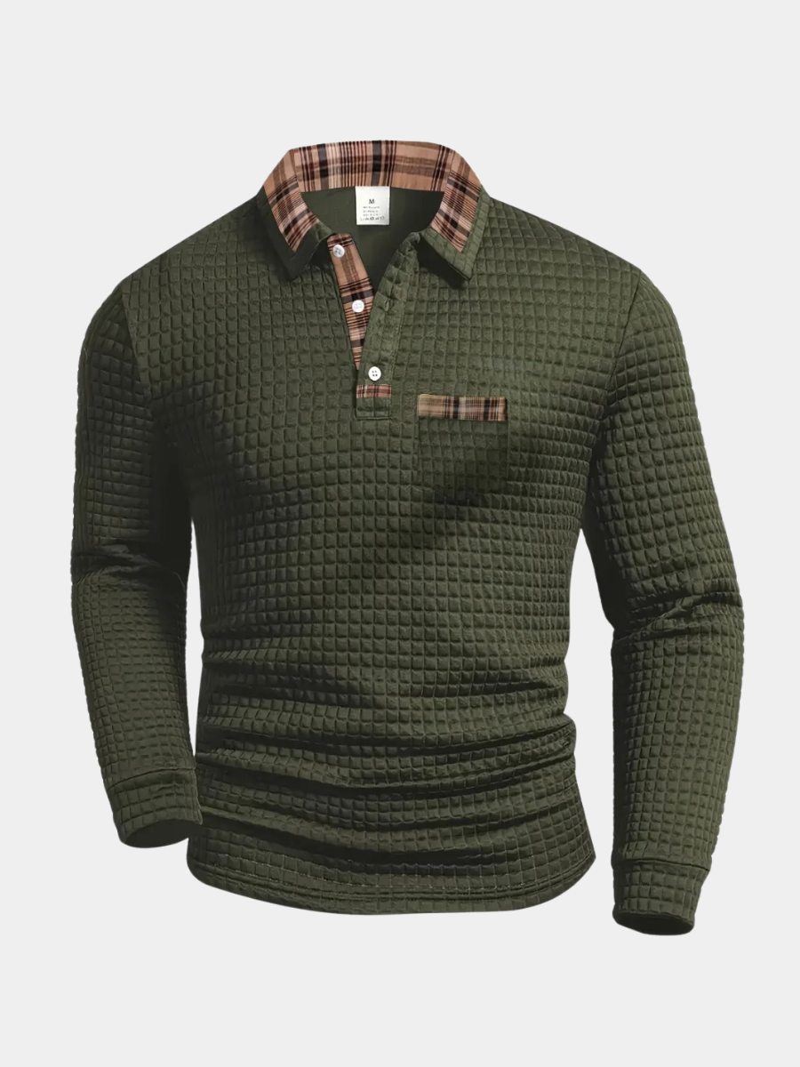 Helvano | Kariertes Poloshirt für Herren