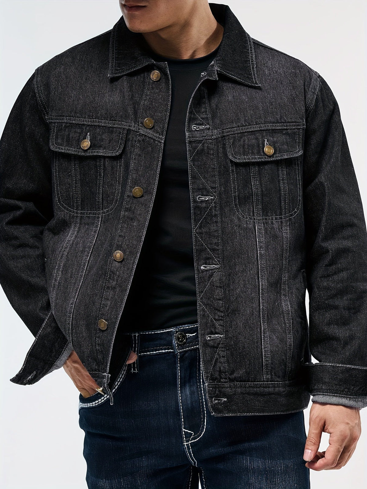Helvano | Denim-Arbeitsjacke für Herren