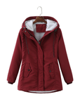 Helvano | Warmer Wintermantel mit Kapuze für Damen