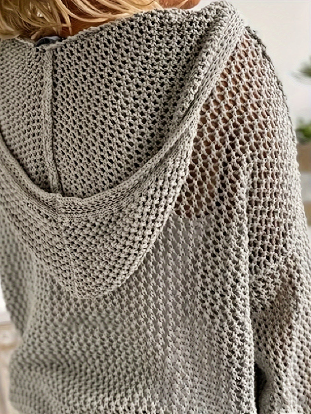 Helvano | Lockerer Strickpullover mit Kapuze