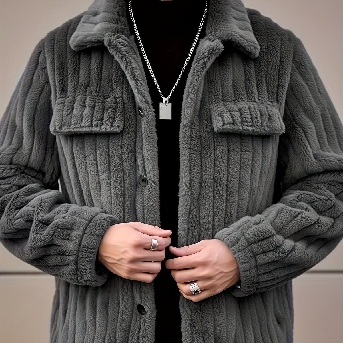 Helvano | Gestreifte Strickjacke für Herren
