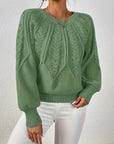Helvano | Lockerer Zopfstrickpullover für Damen