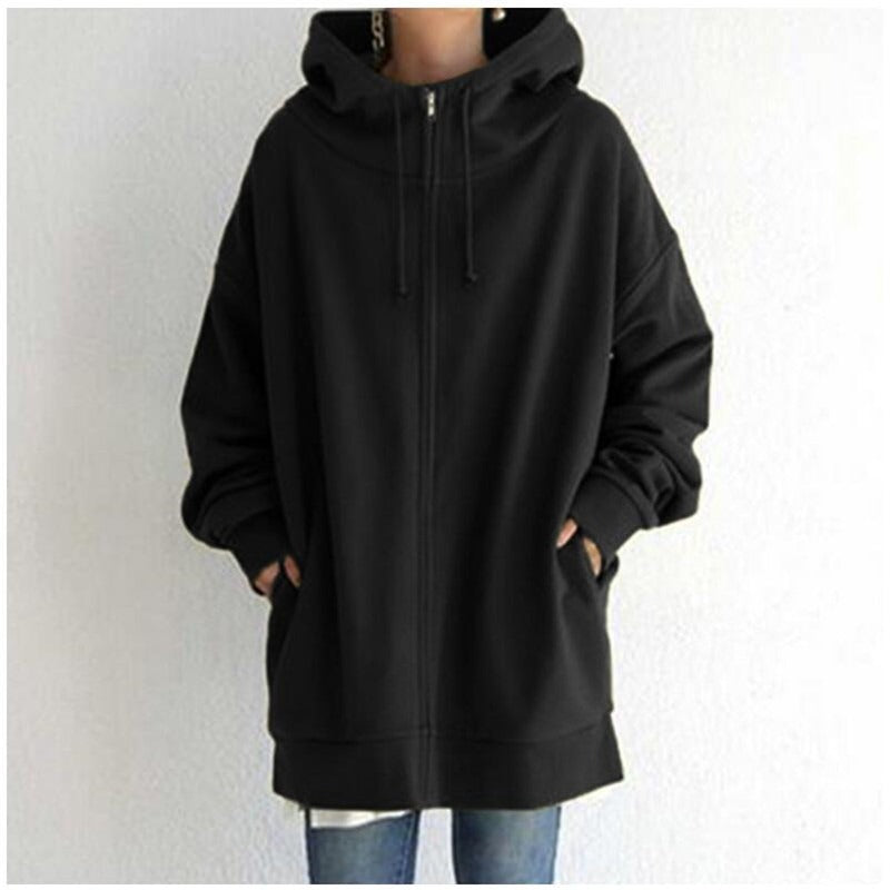Helvano | Fleece-Hoodie mit Reissverschluss für Damen