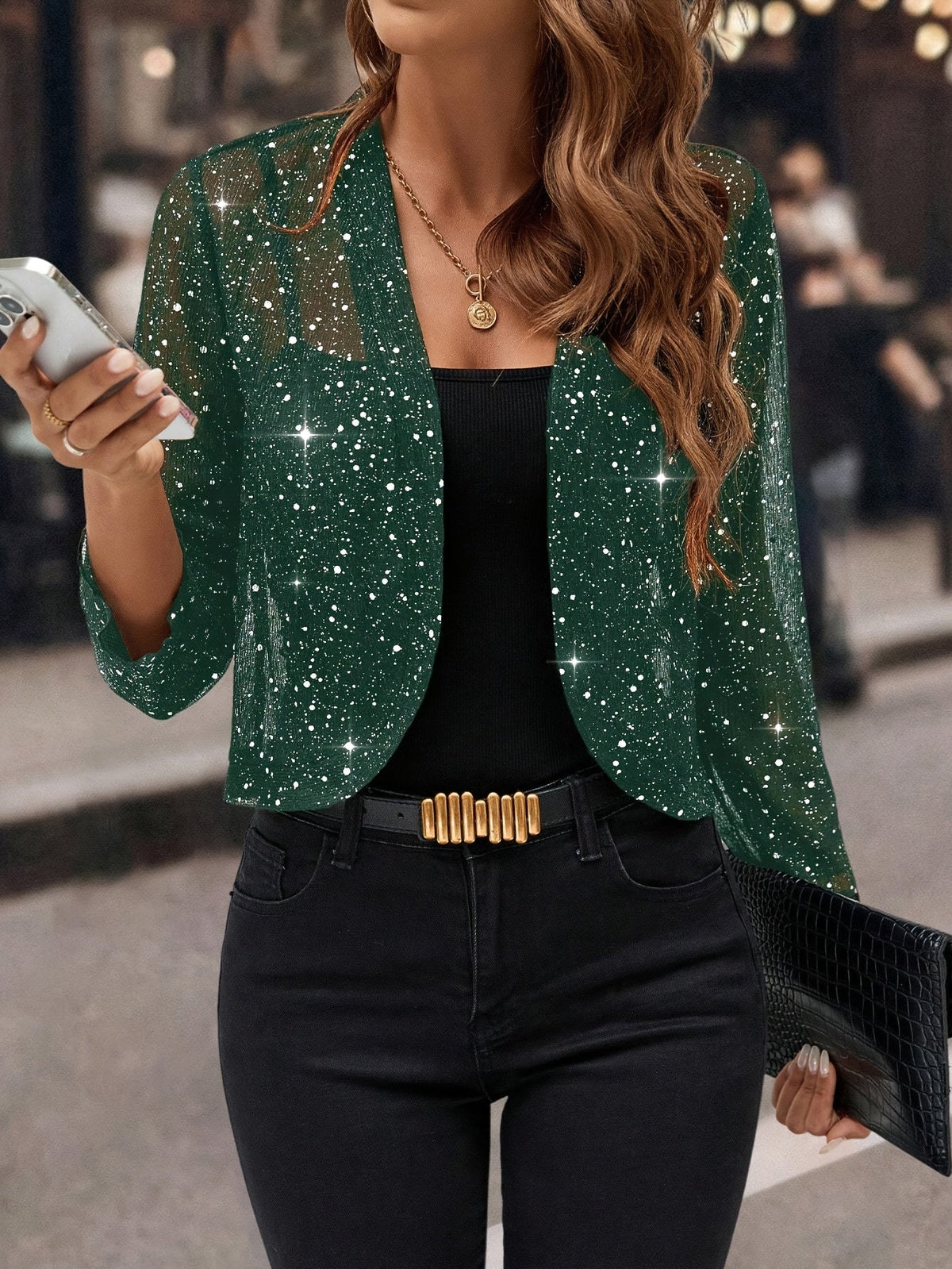 Helvano | Kurze Glanz-Jacke für Damen