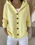 Helvano | Oversized Kapuzen-Strickjacke für Damen