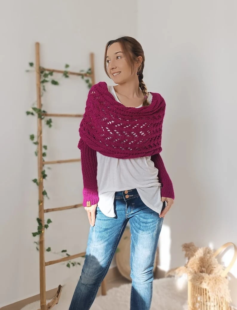 Helvano | Bequemer Strickschal für Damen