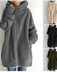 Helvano | Fleece-Hoodie mit Reissverschluss für Damen