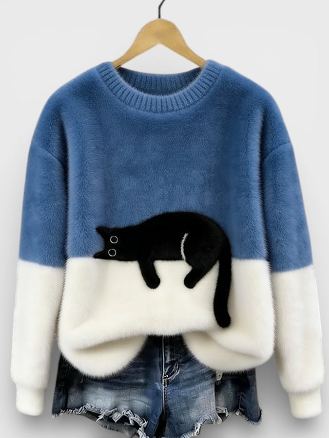 Helvano | Damen-Pullover mit Animal-Print