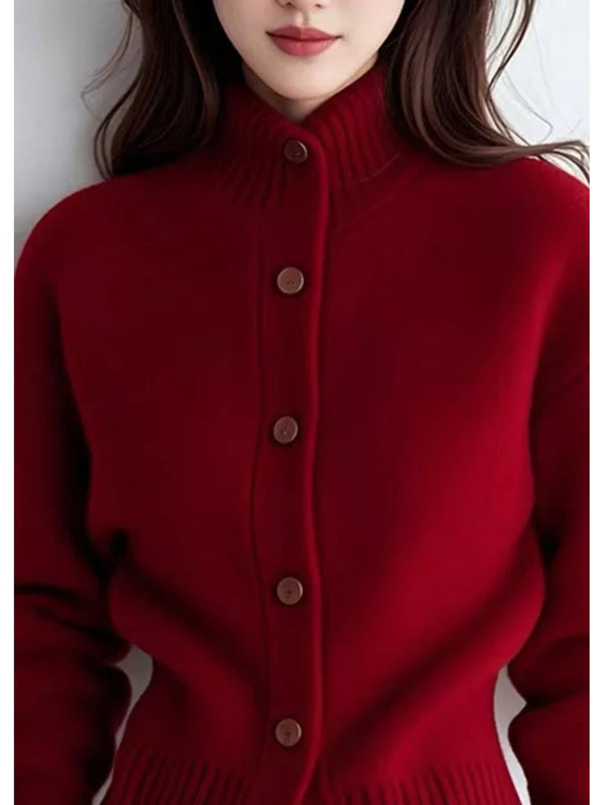 Helvano | Strickjacke mit Stehkragen für Damen