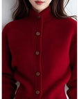 Helvano | Strickjacke mit Stehkragen für Damen