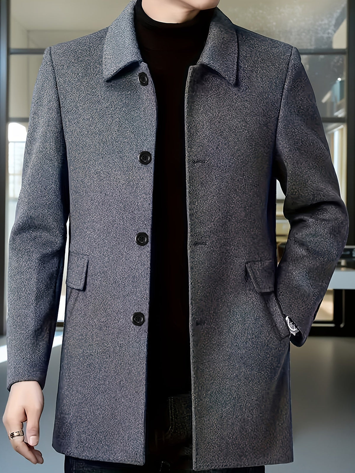 Helvano | Fleecejacke mit Revers für Herren