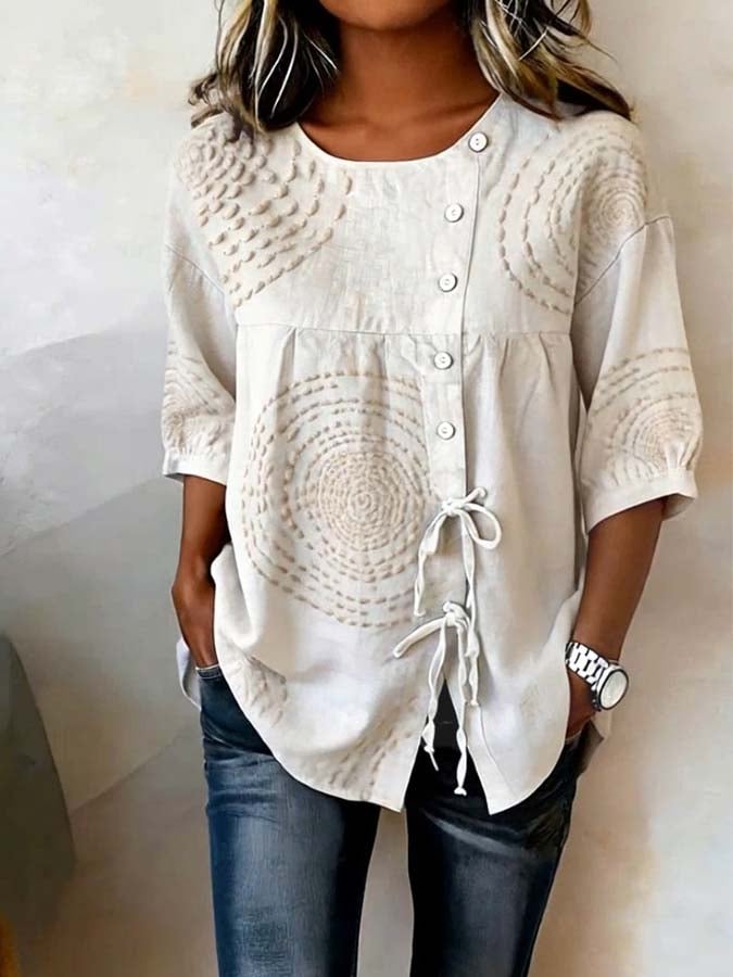 Helvano | Besticktes Blusentop für Damen