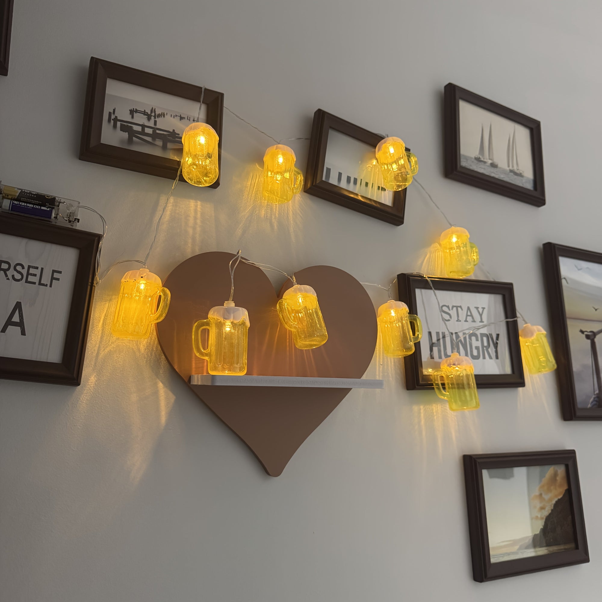Helvano | LED Bierkrug Lichterkette 2er-Set