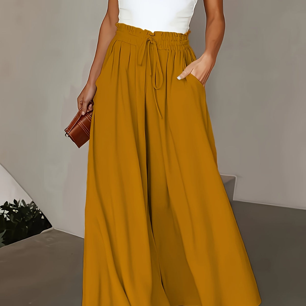 Helvano | Elegante Damenhose mit hohem Bund