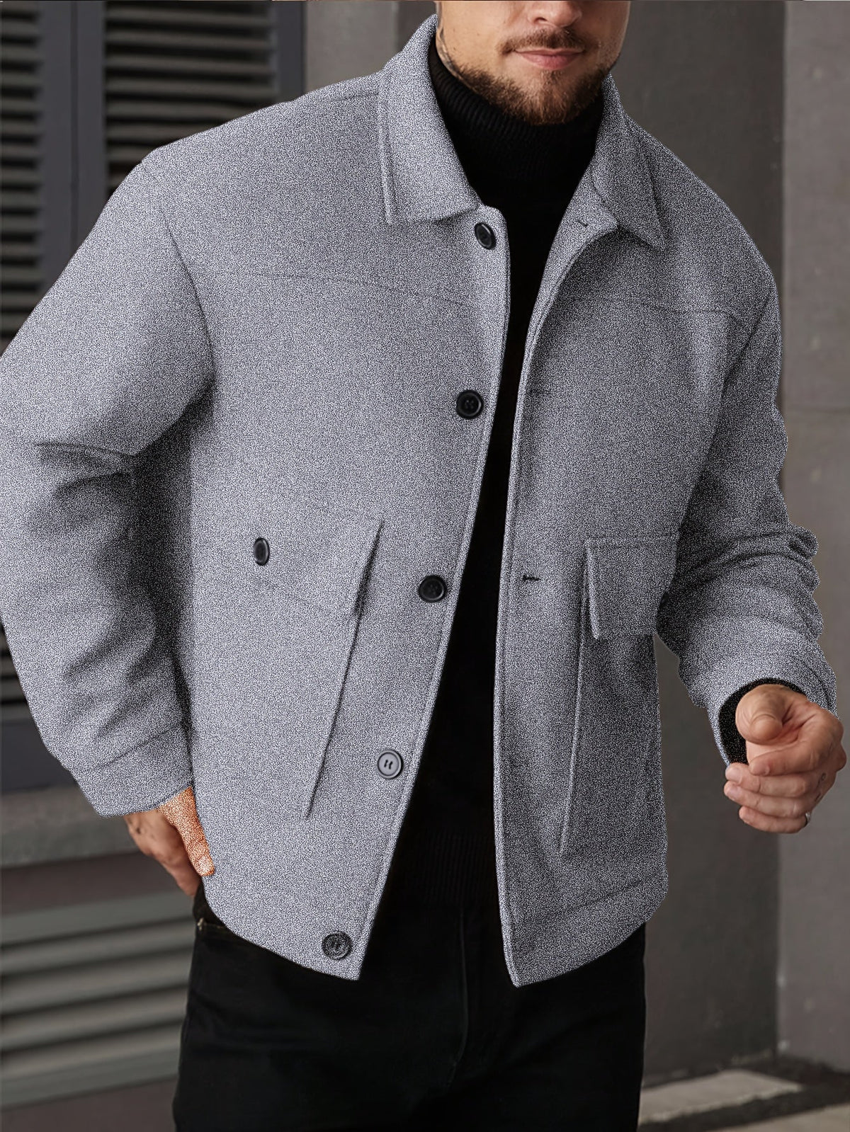 Helvano | Strukturierte Utility-Jacke für Herren