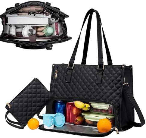 Helvano | 2-in-1 Isolierte Lunch- &amp; Laptoptasche für Damen