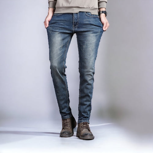 Helvano | Herren Jeans mit geradem Bein in Blau