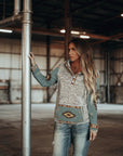 Helvano | Damen Hoodie im Western-Look
