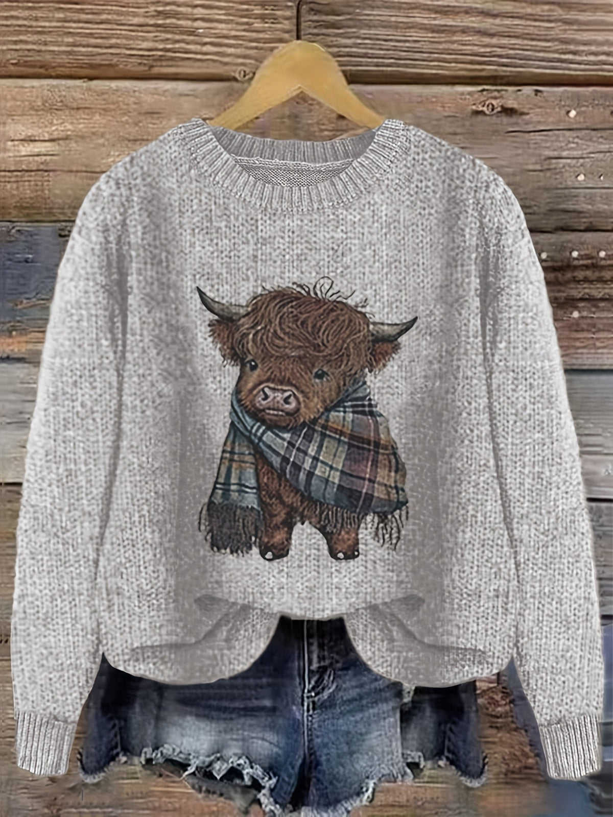 Helvano | Strickpullover mit Rundhalsausschnitt für Damen