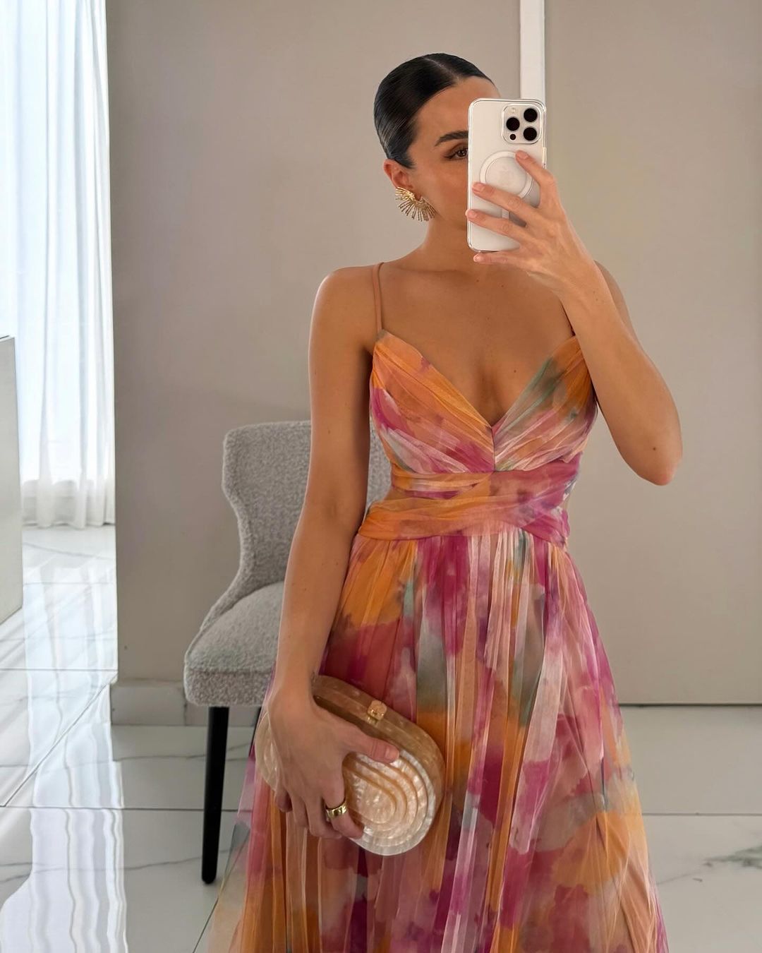 Helvano | Maxikleid mit Blumenmuster für Damen