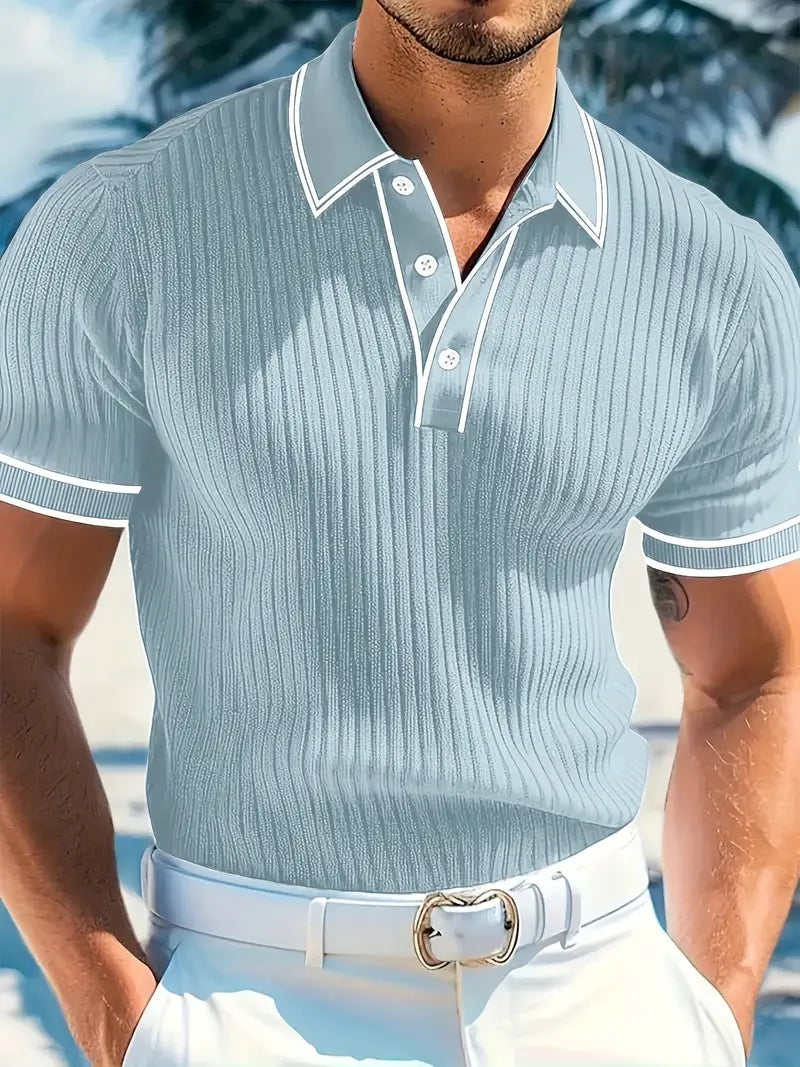 Helvano | Herren T-Shirt mit Struktur