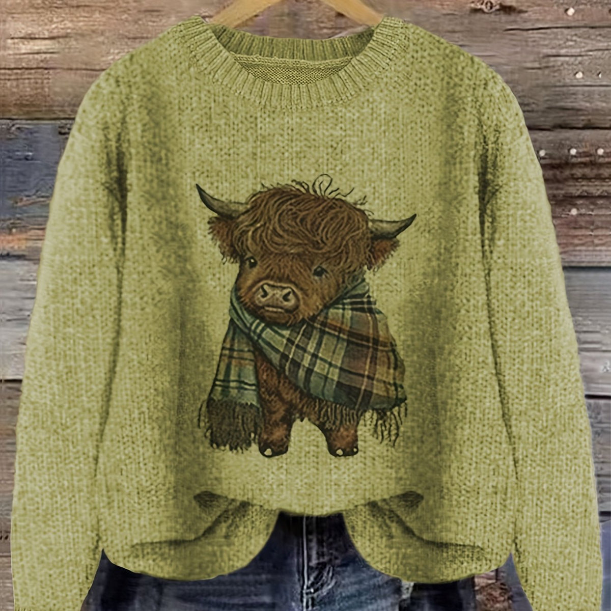 Helvano | Strickpullover mit Rundhalsausschnitt für Damen