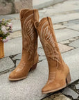 Helvano | Cowboystiefel mit Stickerei für Damen