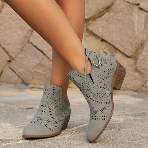 Helvano | Damen Stiefeletten mit Cut-out-Details