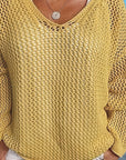Helvano | Lockerer Strickpullover mit Kapuze