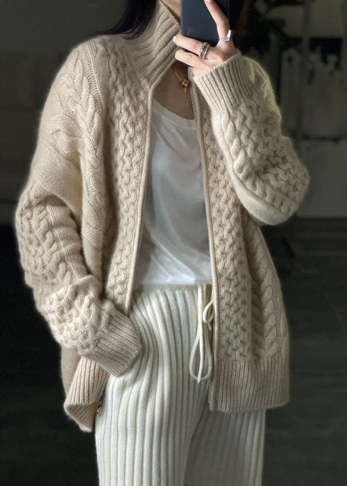 Helvano | Strickjacke mit hohem Kragen für Damen