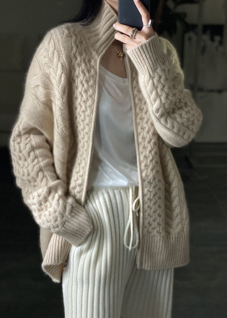 Helvano | Strickjacke mit hohem Kragen für Damen