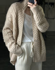 Helvano | Strickjacke mit hohem Kragen für Damen
