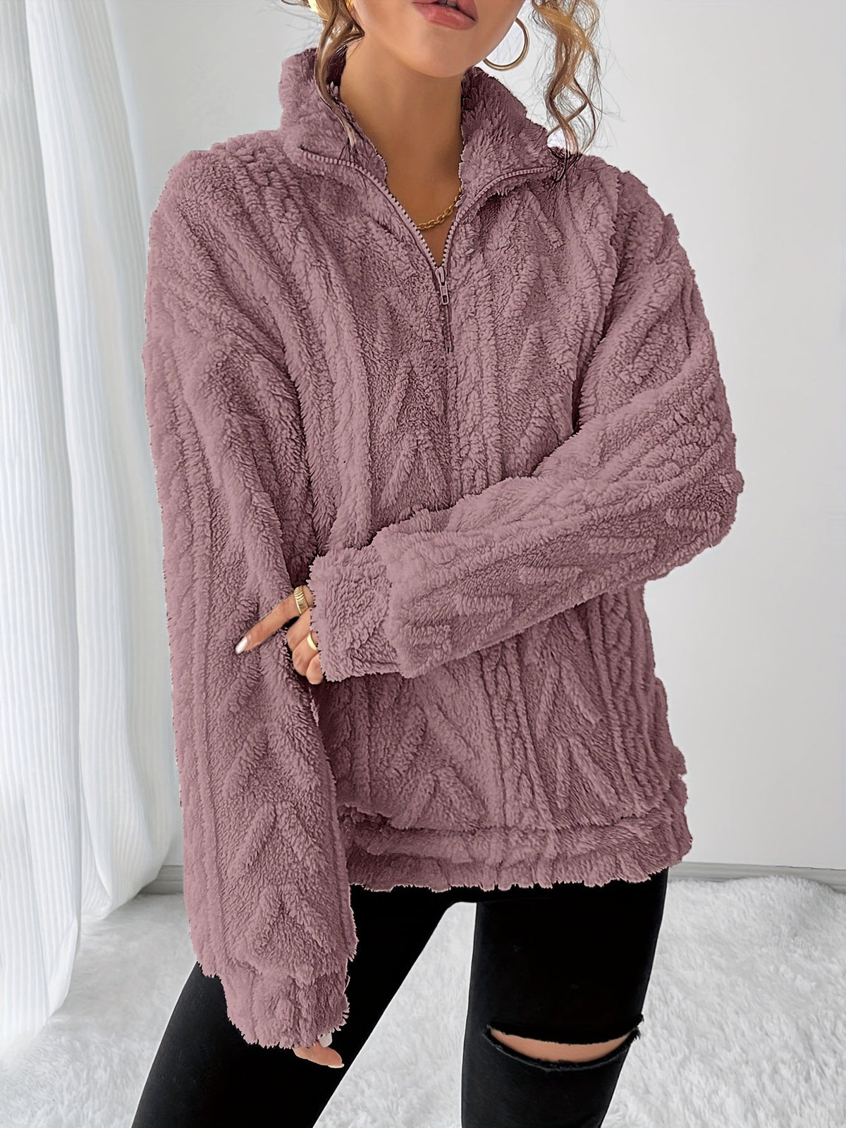 Helvano | Strukturierter Strickpullover für Damen