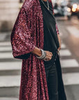 Helvano | Pailletten-Strickjacke für Damen