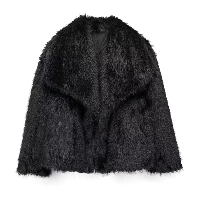 Helvano | Warme Kunstpelzjacke für Damen