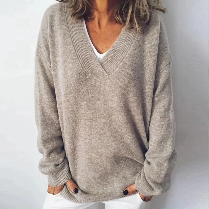 Helvano | Pullover mit V-Ausschnitt für Damen