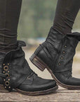 Helvano | Bequeme Stiefeletten mit Seitenreissverschluss für Damen