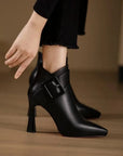 Helvano | Stiefeletten mit Absatz und Schnalle für Damen