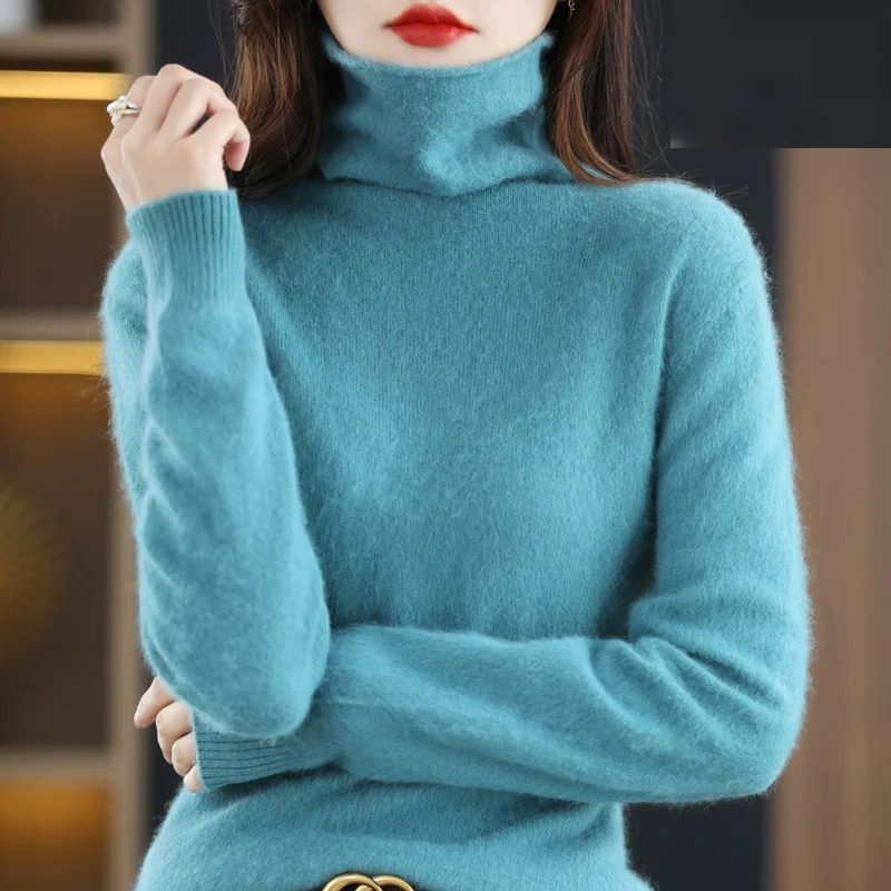 Helvano | Rollkragenpullover für Damen in Weiss