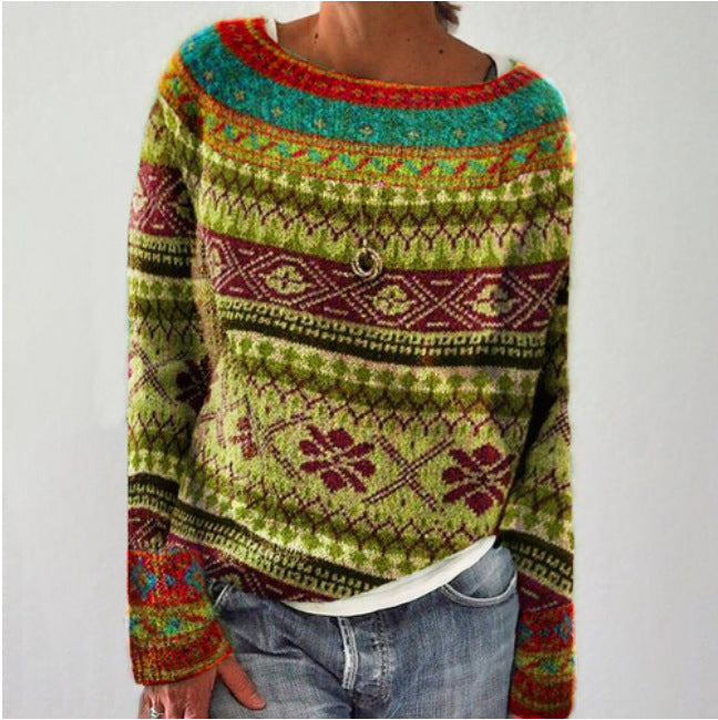 Helvano | Retro-Strickpullover für Damen