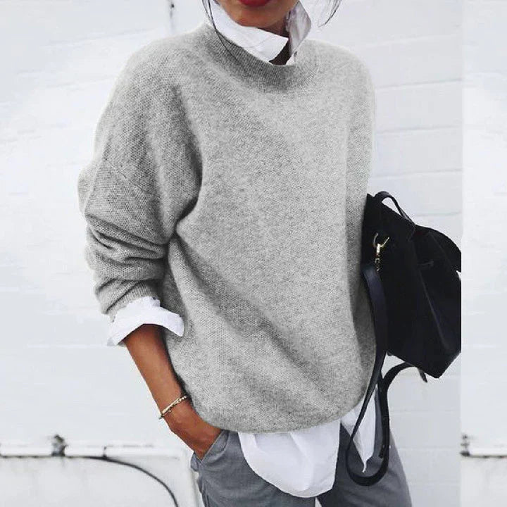 Helvano | Weicher Damen-Pullover mit Rundhalsausschnitt