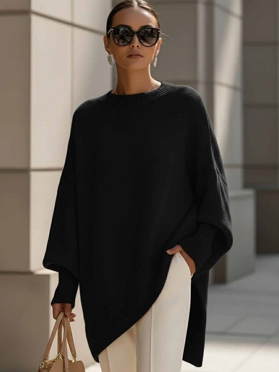 Helvano | Oversized Rippstrick-Pullover für Damen