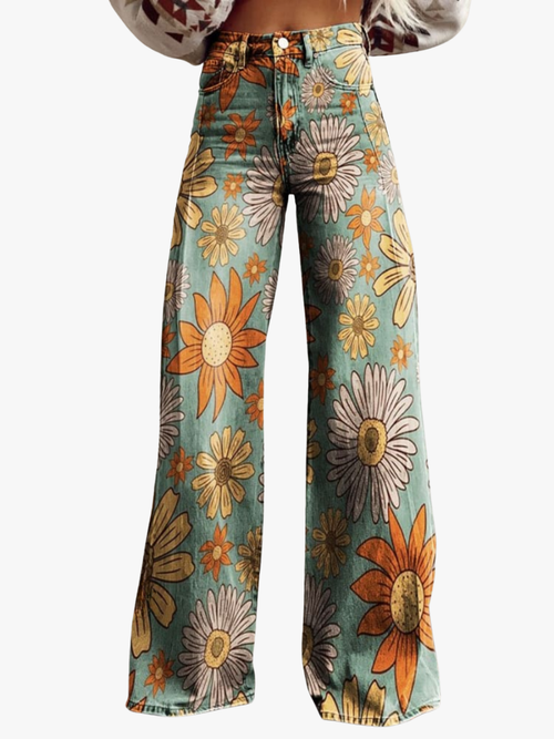 Helvano | Palazzo-Hose im Vintage-Stil für Damen