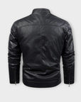 Helvano | Herren Lederjacke mit Fleecefutter im Retro-Look