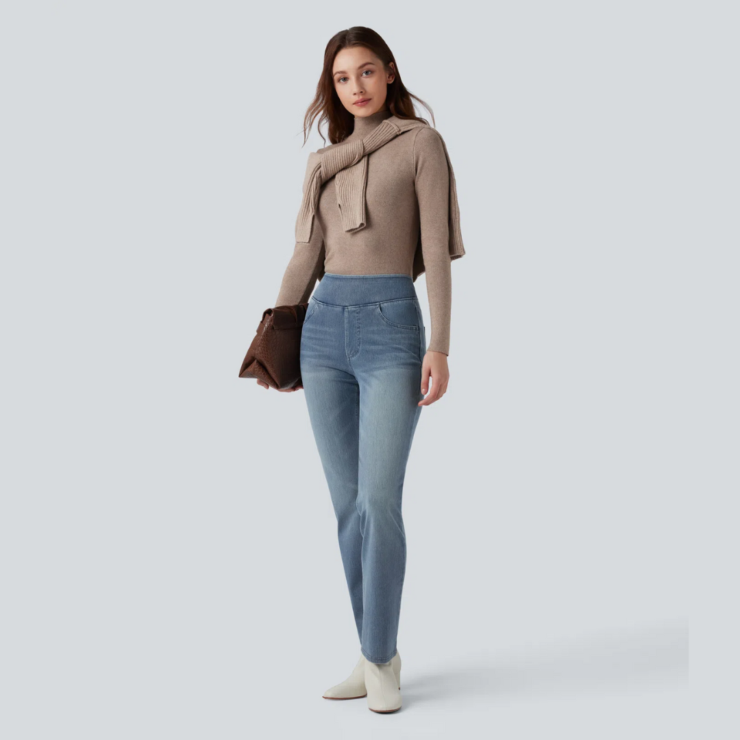 Helvano | Bootcut-Jeans mit hohem Bund für Damen