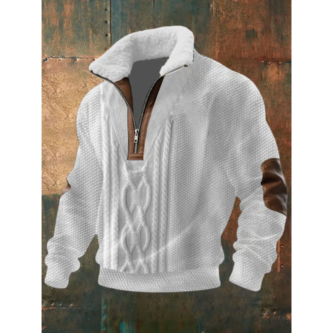 Helvano | Fleece-Pullover mit Stehkragen für Herren